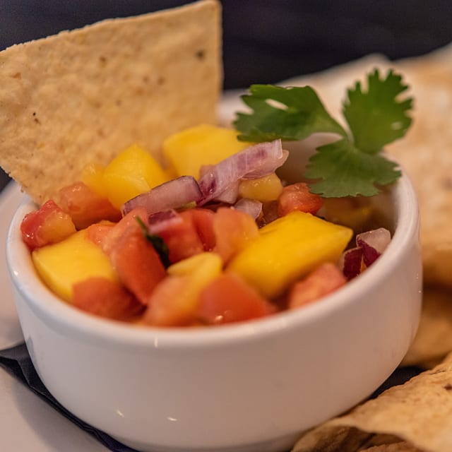 Mango Salsa & Chips.