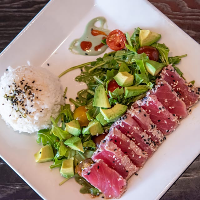 Seared Ahi Poke Bowl.